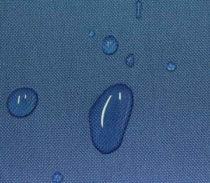 Nylon 420D Oxford tela impermeable capa de la PU para la ropa de lluvia
